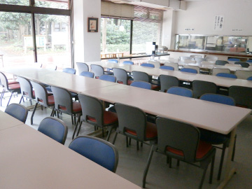 昭和の森フォレストビレッジの食堂